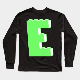 THE LETTER E, Customize My Minifig Long Sleeve T-Shirt